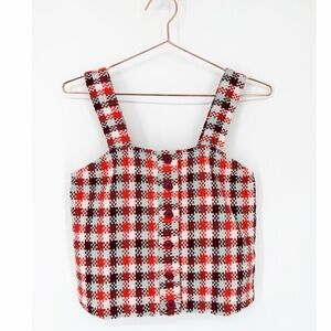 Ace & Jig Plaid Cotton Tank Top Size XS